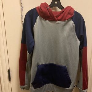 Red Gray and Blue Hoodie
